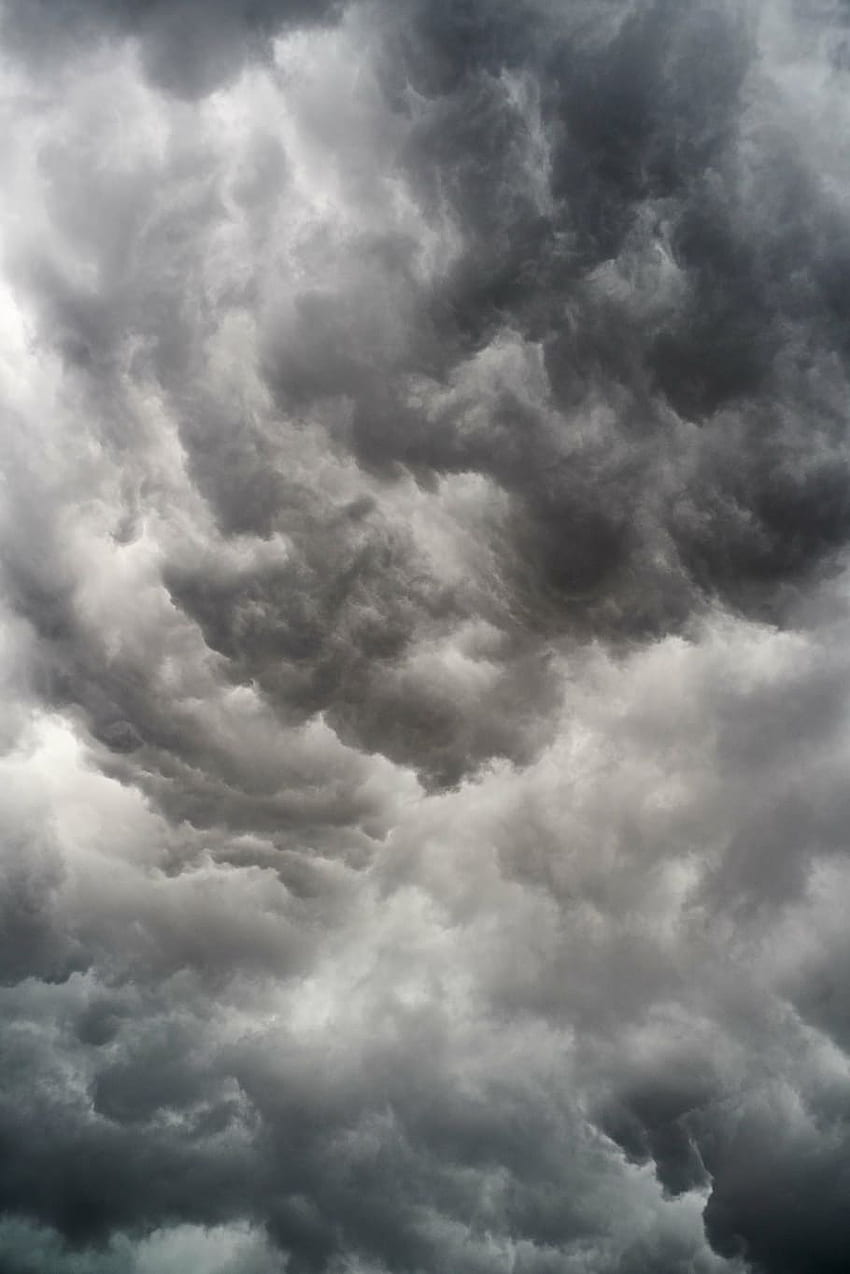 : cielo grigio durante il giorno, aria, nuvola, , nuvole, alto, Grey Cloud Sfondo del telefono HD