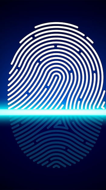 Vector Neon Fingerprint Wallpaper – S126 - Chill-out Wallpapers