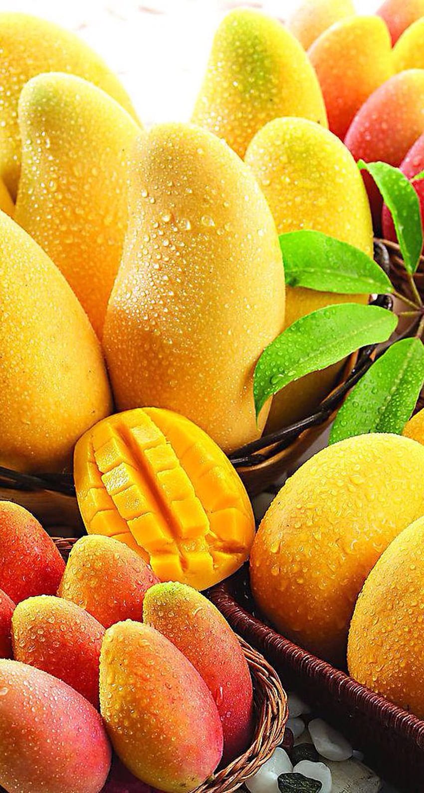 Świeże Owoce Mango - - Tapeta na telefon HD