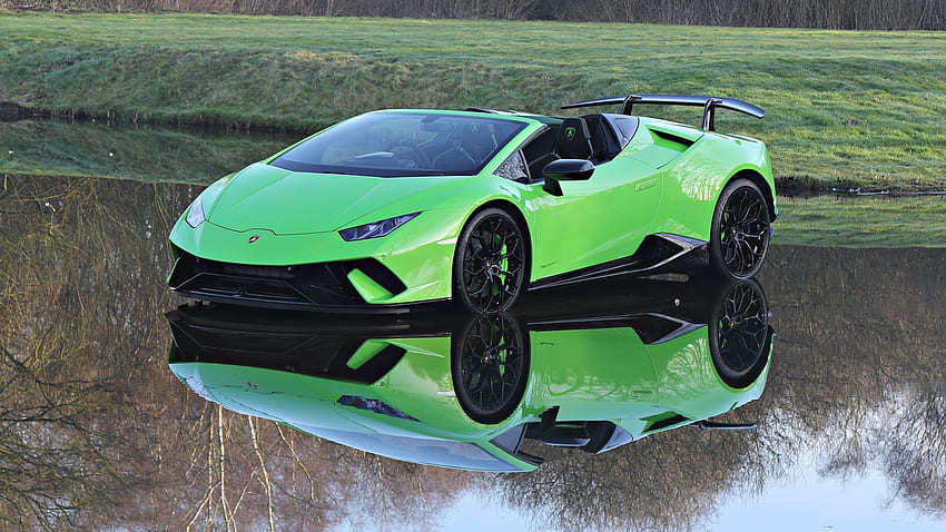 Digunakan 2018 Lamborghini Huracan Performante Spyder LP640 4 £189,950 2,500 Miles Verde Mantis Wallpaper HD