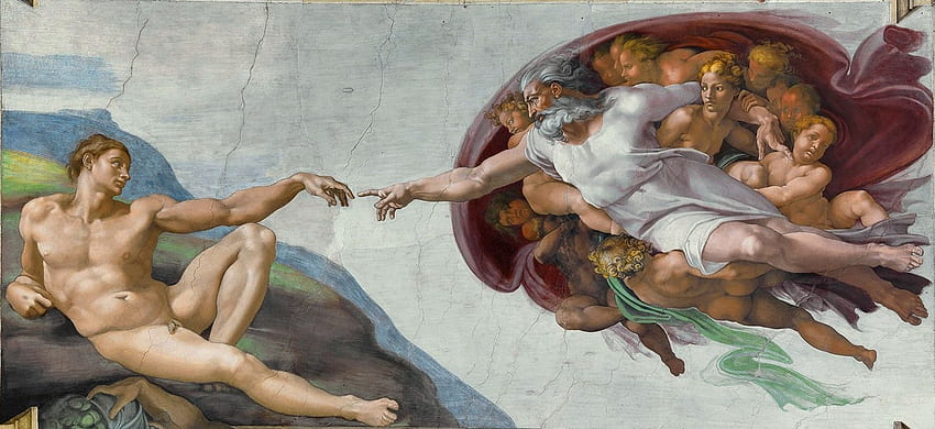 The Creation of, The Creation Of Adam HD wallpaper