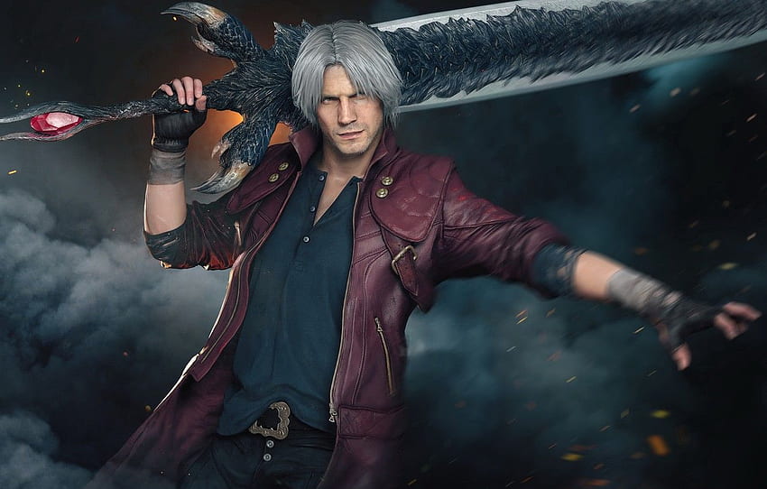 Wallpaper Gun, Dante, Devil May Cry for mobile and desktop, section игры,  resolution 1920x1080 - download