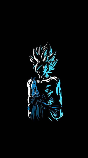 Goku Musculoso Wallpaper 4K, Dragon Ball Z, AMOLED, Minimalist