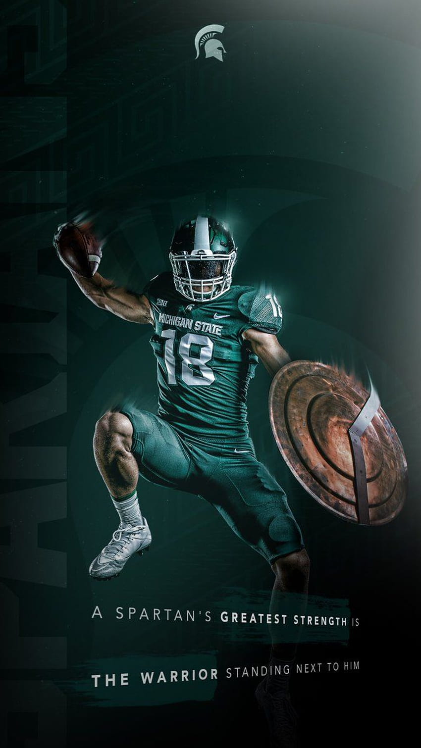2023 Michigan State Spartans Football Schedule Downloadable Smartphone  Wallpaper