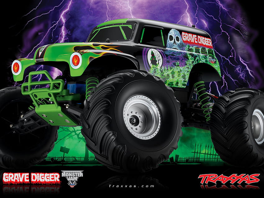 Grave Digger Monster Truck HD wallpaper