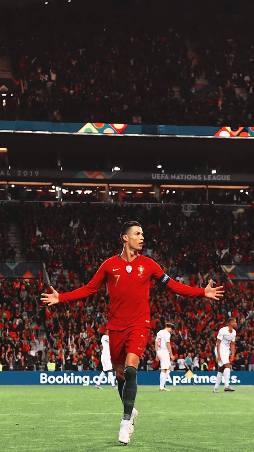 Кристиано Роналдо - УЕФА Лига на нациите - Национален отбор на Португалия HD тапет за телефон