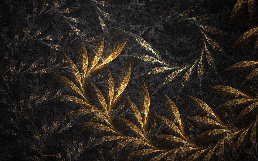 Abstract, Leaves, Dark, Form, Shadow, Rotation HD wallpaper