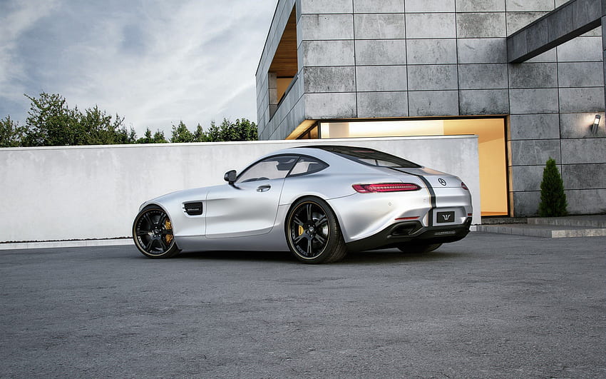 Tuning, Cars, Side View, Amg, Mercedes-Benz, Gt, Silver, Silvery HD wallpaper