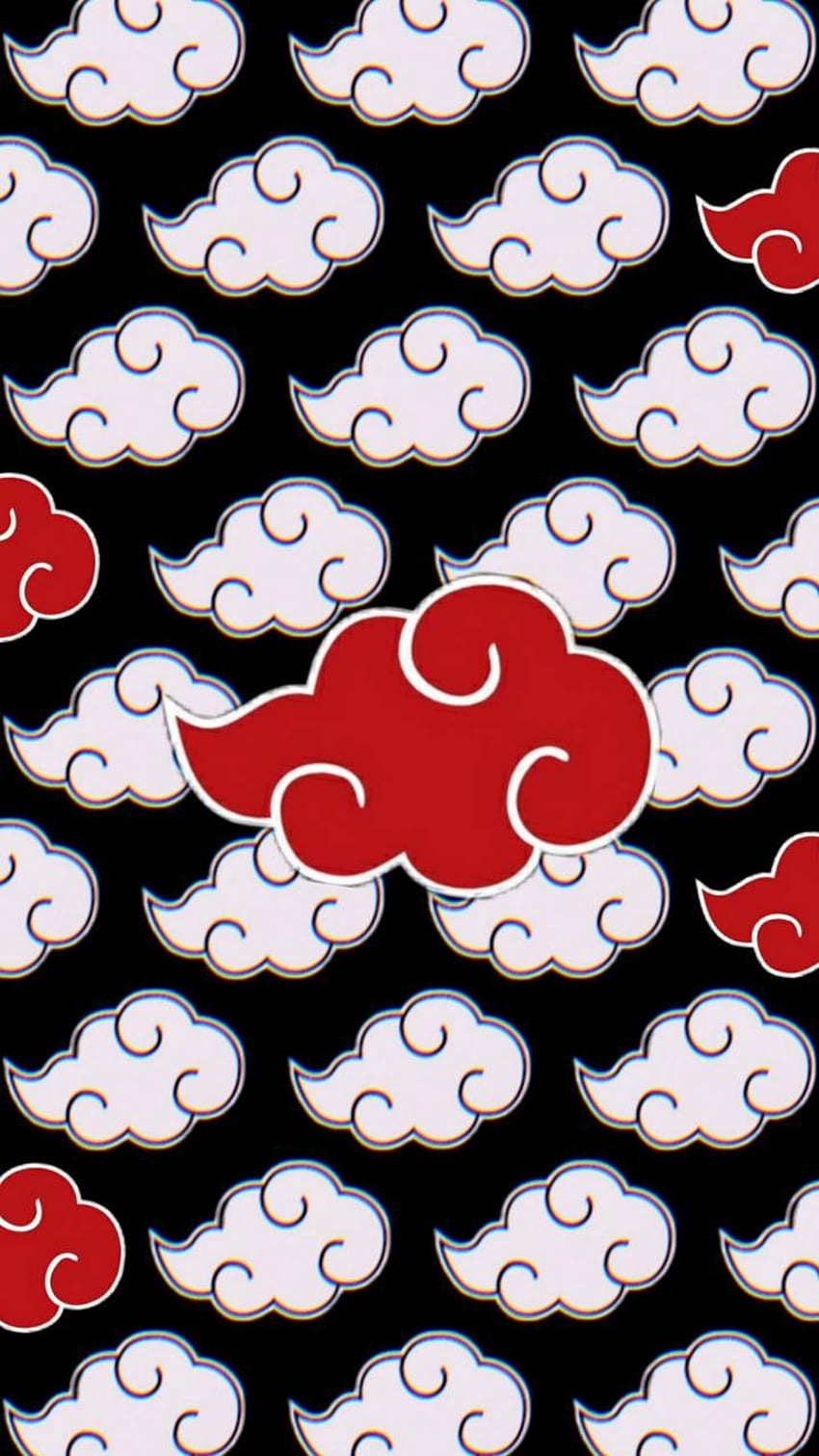 Akatsuki, red, magenta, Anime, Pain, Akatsuki cloud, Akatsuki logo, Naruto,  Akatsuki symbol, Boruto, Itachi HD phone wallpaper