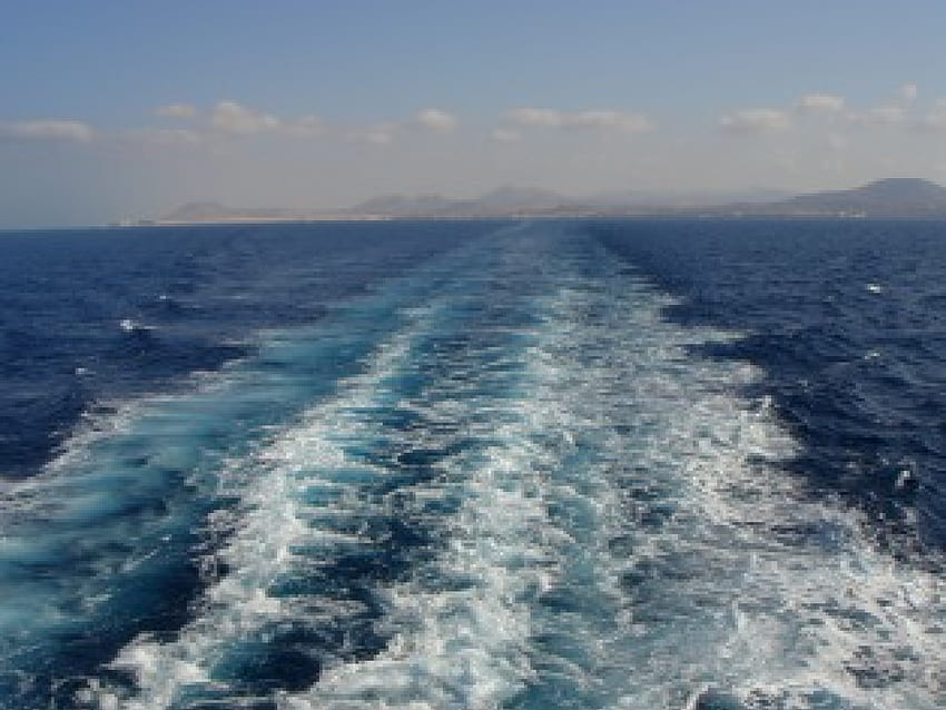 Powrót do domu, morze, wyspa, wakacje, statek, ocean Tapeta HD
