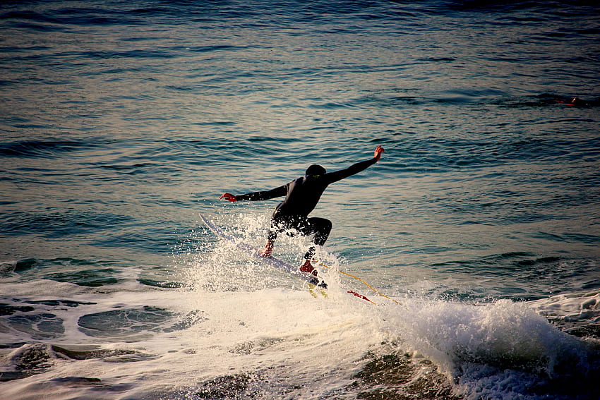 Sport, Meer, Wellen, Serfing, Schaum, Surfer HD-Hintergrundbild
