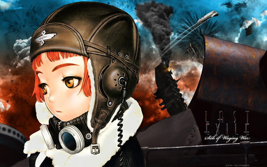 Last Exile, pilot, murata, range, cute, girl, head, war, lavie, gonzo HD wallpaper