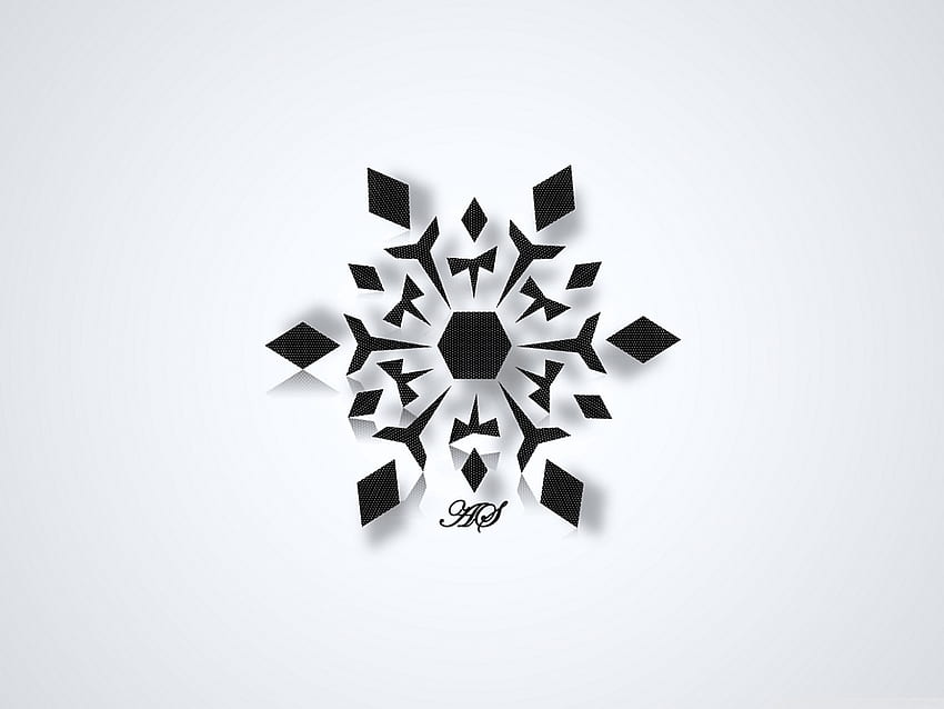 Black Snowflake Ultra Background for U TV : & UltraWide & Laptop : Tablet : Smartphone, Black and White Snowflake HD wallpaper