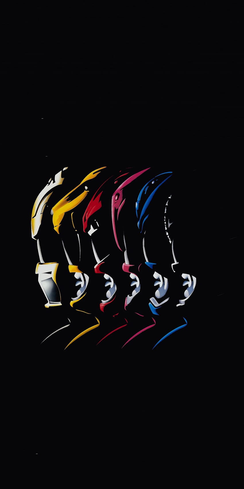 Power Rangers, minimal, digital art . de desenhos animados, Quadros geek, Power rangers HD phone wallpaper