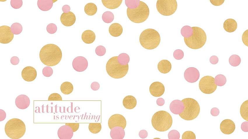 Gold Polka Dot Background, Pink and Gold HD wallpaper