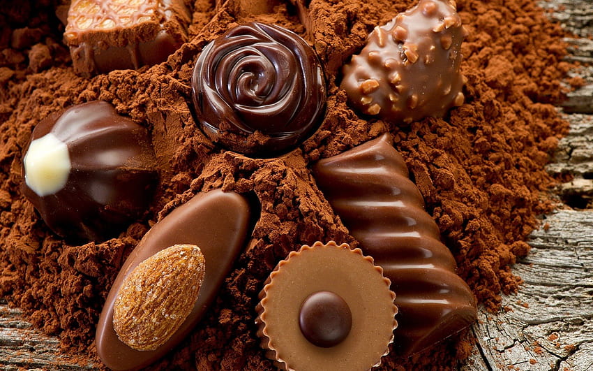 Chocolate, Sweet, brown, food HD wallpaper