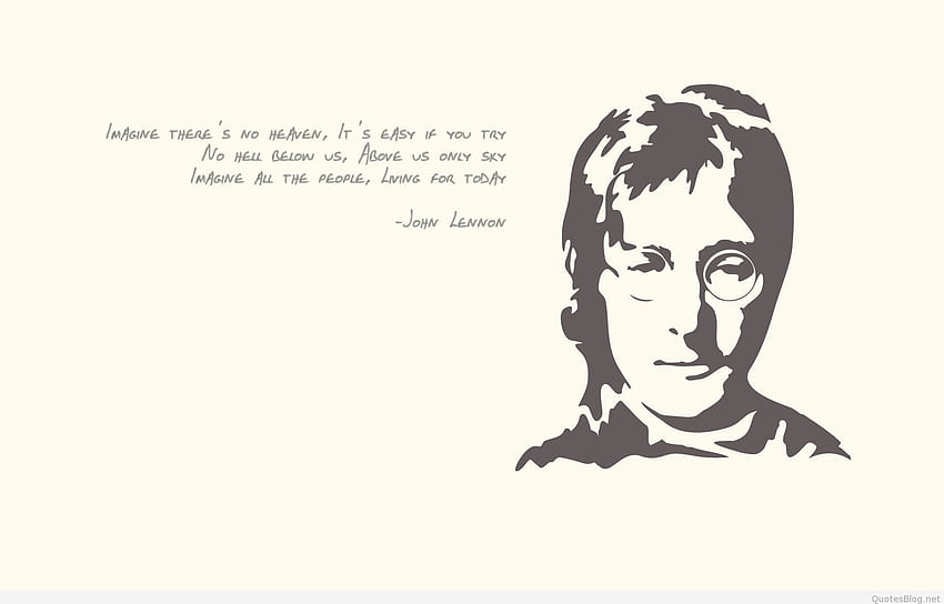 Top John Lennon Quotes and, Peace Quotes HD wallpaper