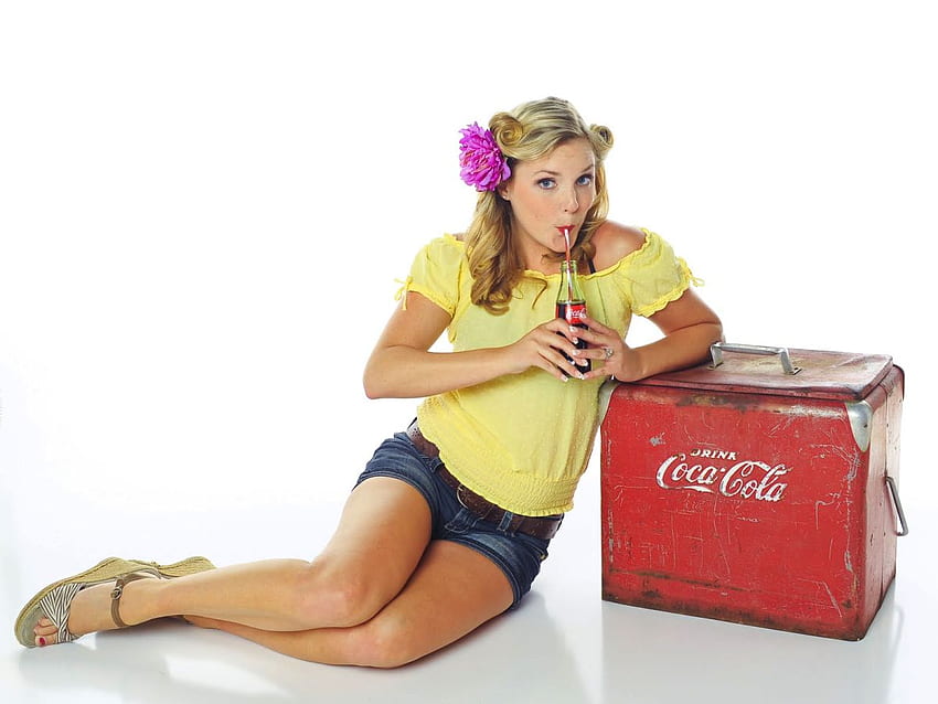 Coke Girl, coke, girl, beautiful HD wallpaper