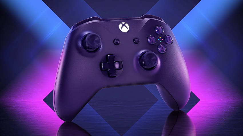Fortnite: Налична е темата Pad Xbox One, включваща V Buck и ексклузивна кожа. Xbox контролер, Xbox One, Fortnite, Purple Xbox HD тапет