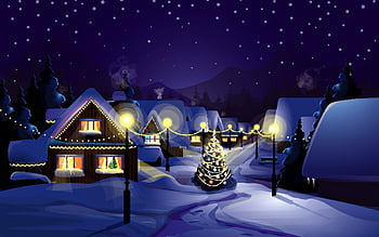 Christmas village backgrounds HD wallpapers | Pxfuel