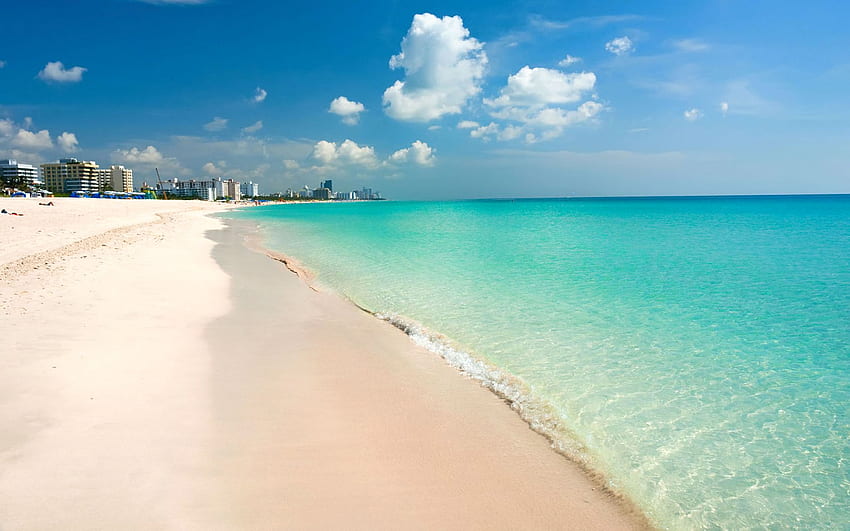 South Beach à Miami, en Floride. Arrière-plan Fond d'écran HD