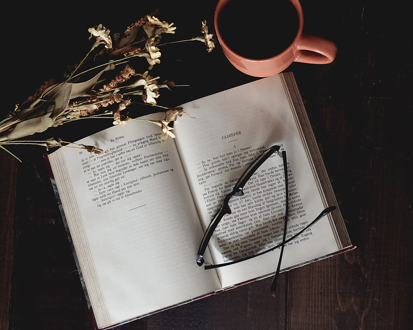 Flowers, Coffee, , , Book, Spectacles, Glasses HD wallpaper