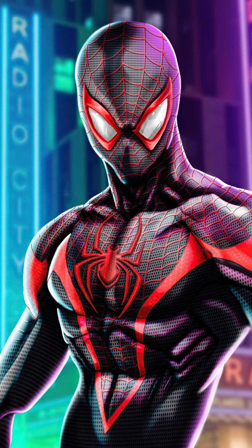 Spiderman, Schwarz, Schwarzer Spiderman HD-Handy-Hintergrundbild