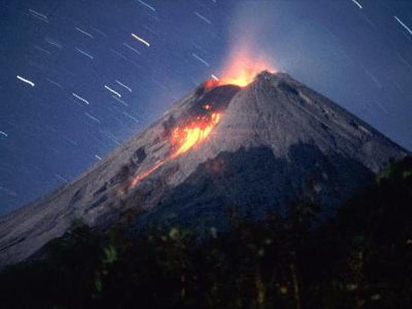 Maravilla natural, valcano, fuego, lava, montaña fondo de pantalla