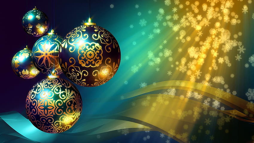 Christmas Background, Blue, Gold. Stock Video Footage HD wallpaper | Pxfuel