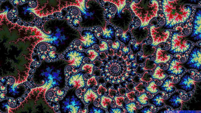 Psychedelic , colorful, abstract, trippy, fractal, full frame • For You For & Mobile HD wallpaper