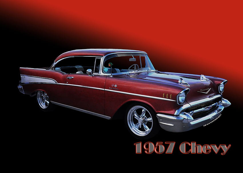 57 Chevy Background. Chevy, 1957 Chevy HD wallpaper