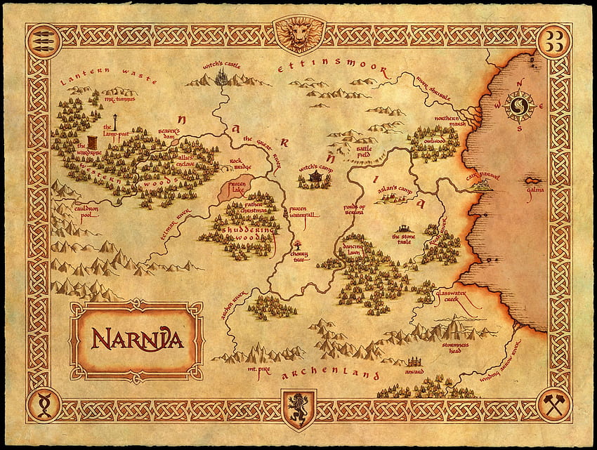 Narnia'nın Eksiksiz Haritası, Yağmacılar Haritası HD duvar kağıdı