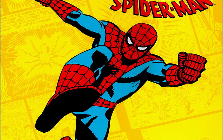 Clásico del Hombre Araña. Stock clásico de Spider Man, hombre antiguo fondo de pantalla