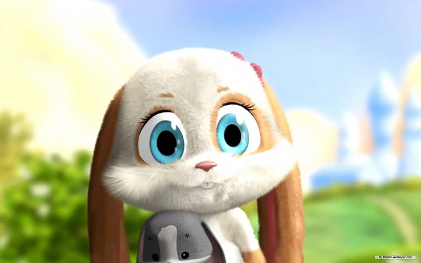 - Kreskówka - Schnuffel Bunny, Cute Cartoon Bunny Tapeta HD