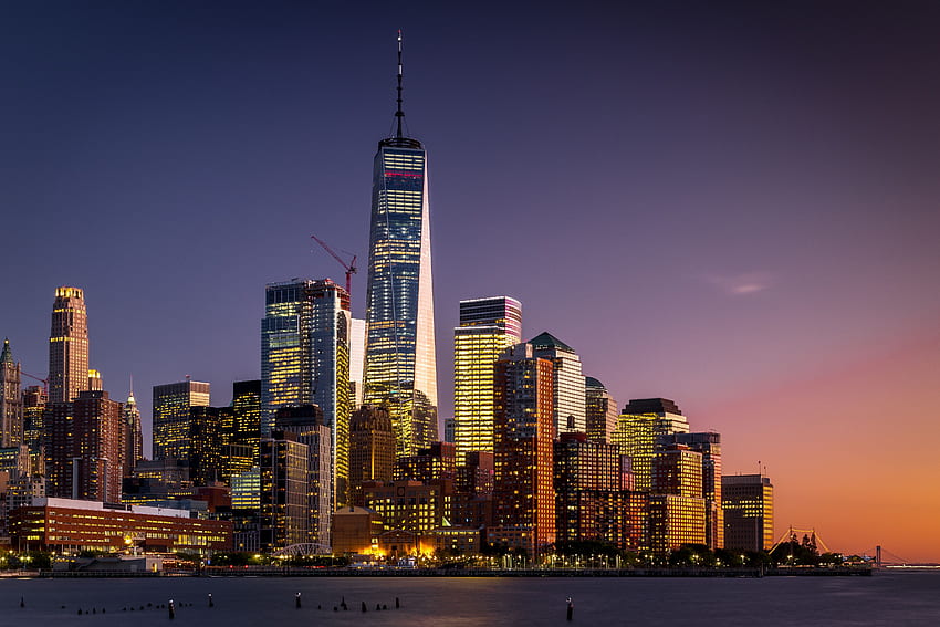 Kota, Amerika Serikat, Pencakar langit, Amerika Serikat, New York, Manhattan Wallpaper HD