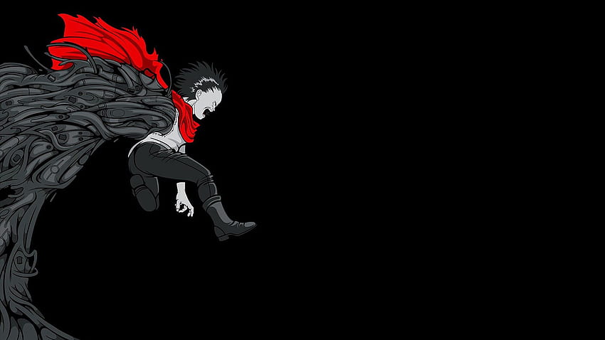 Akira, movies, Tetsuo, anime, fan art, black background, Kaneda HD  wallpaper | Pxfuel