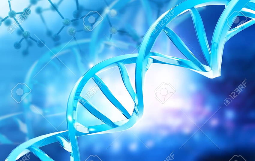 Estrutura do DNA na ilustração 3D de fundo digital abstrato [] para seu, celular e tablet. Explore o DNA de fundo. Dna , DNA de fundo, DNA papel de parede HD