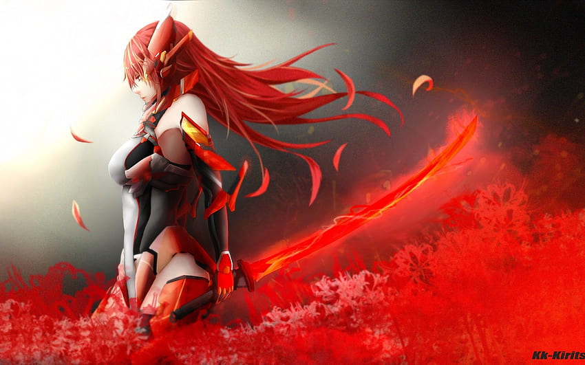 Anime Girl, Redhead, Bodysuit, Fiery, Red Sci Fi HD wallpaper
