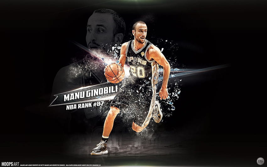 San Antonio Spurs, Manu Ginobili - NBA, Manu Ginobili Fond d'écran HD