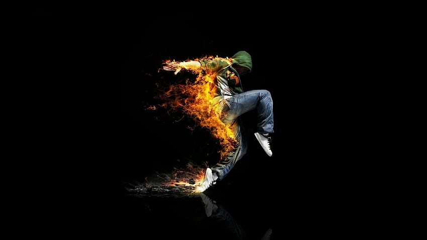 Music got my heart on fire. , Dance, Reggaeton HD wallpaper
