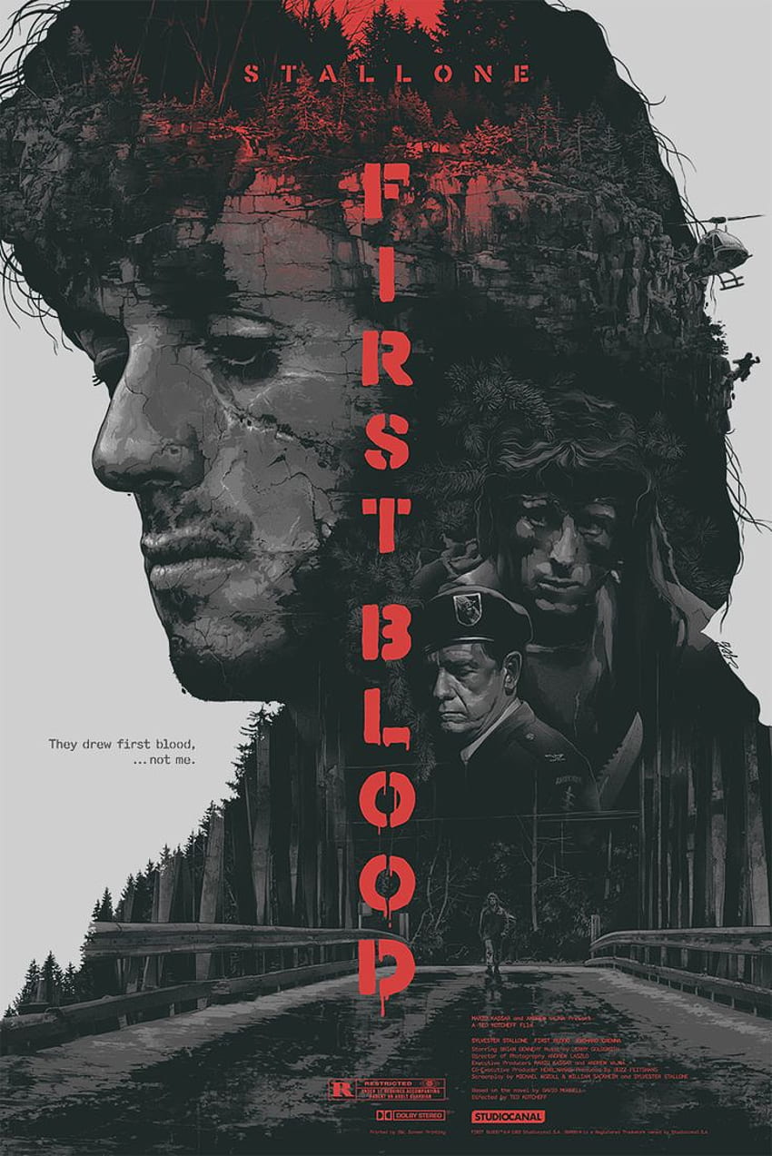 Primera sangre - Rambo Fan Art fondo de pantalla del teléfono