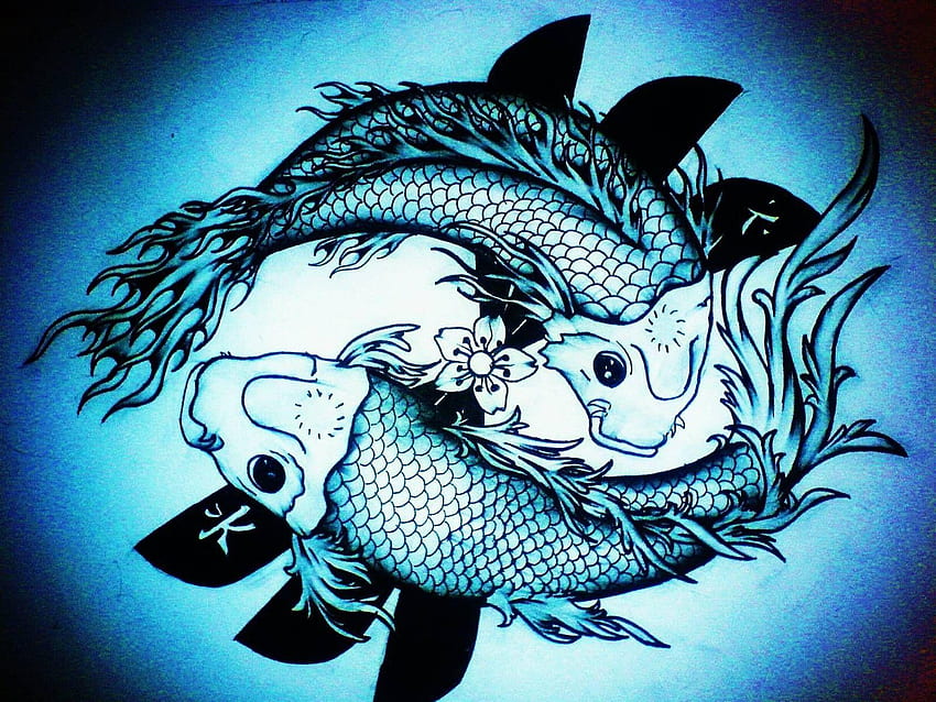 Koi fish tattoo pairing  Design by me  tattooing by Upper room tat2  parlor NC  rtattoos