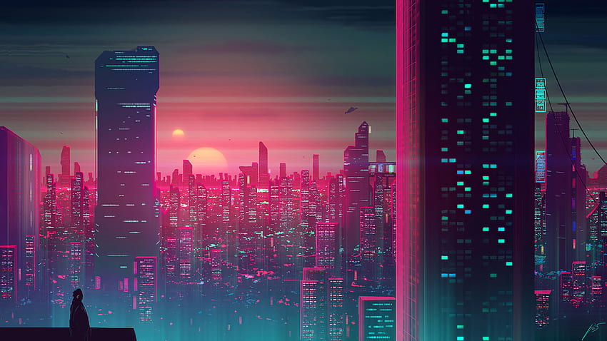 Sunset city iPhone X Wallpapers Free Download