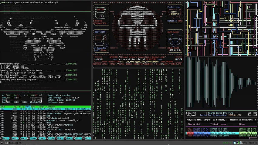 Hacker-schirm Live, Hacking-schirm HD-Hintergrundbild