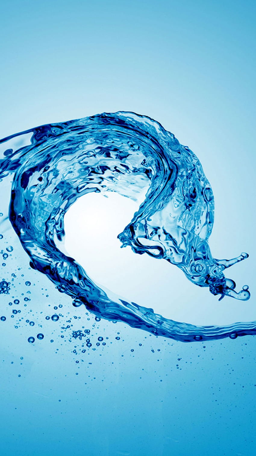 青い水 - iPhone の冷たい水の背景、水 5 HD電話の壁紙