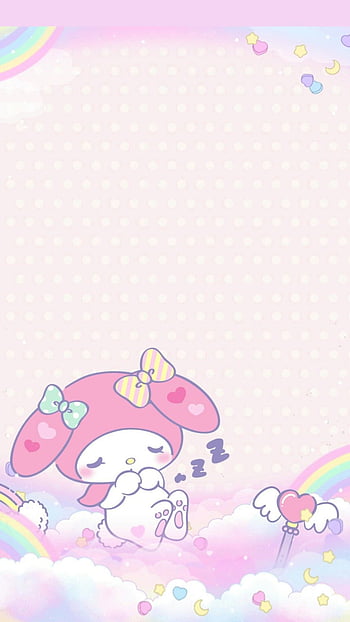 New Ty'ty on Anna Frozen., Bow., Hearts., Love., Magical., Glitters.,  Dream., Chanel. . Hello kitty , Melody hello kitty, Hello kitty, Hello Kitty  Cute HD phone wallpaper