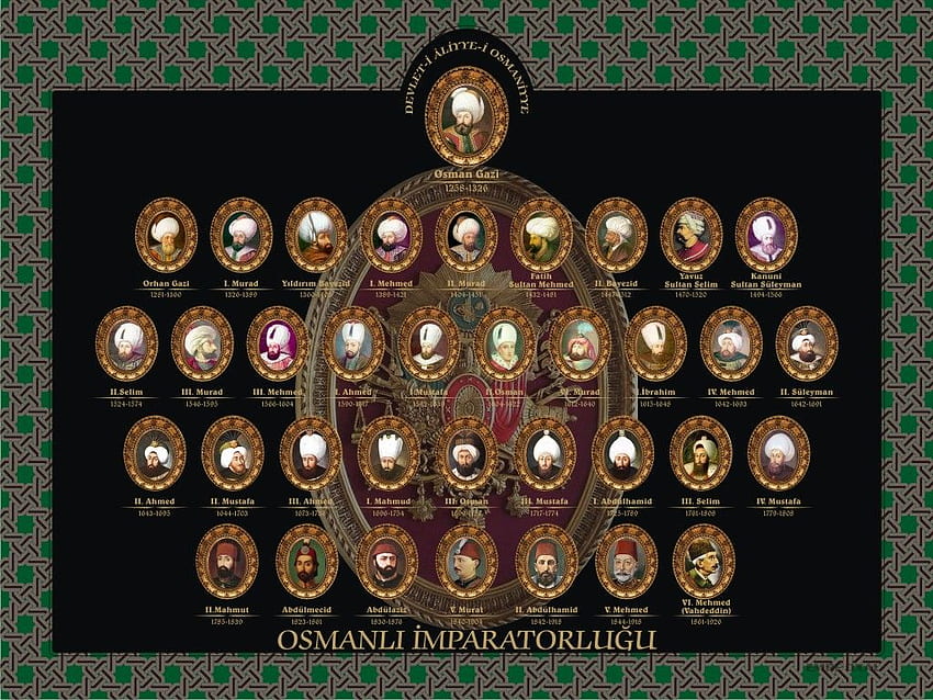 osmanlı padişahları (османски султани) HD тапет