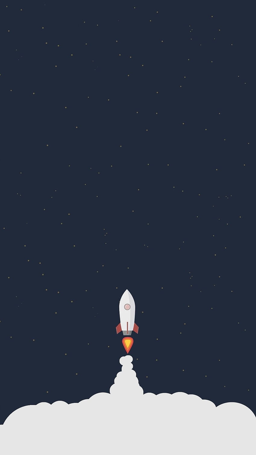 Raketenstart-Illustration iPhone 6+ ... HD-Handy-Hintergrundbild