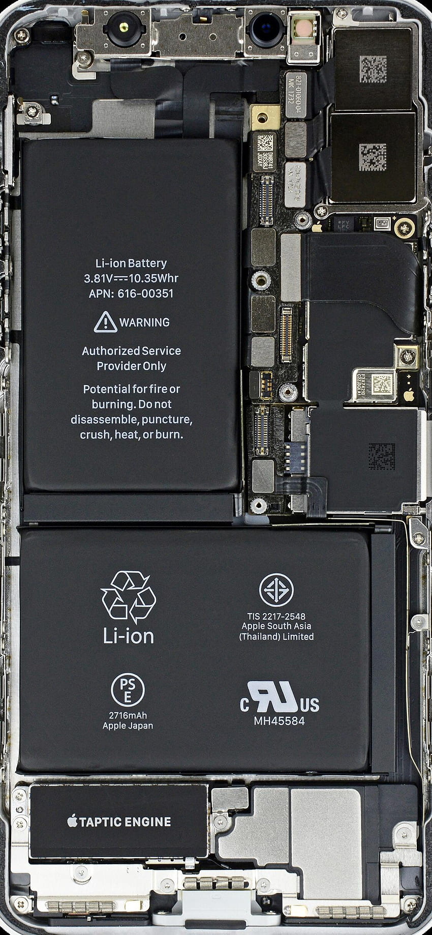 Inside iPhone X ( clean version) : iphonex HD phone wallpaper