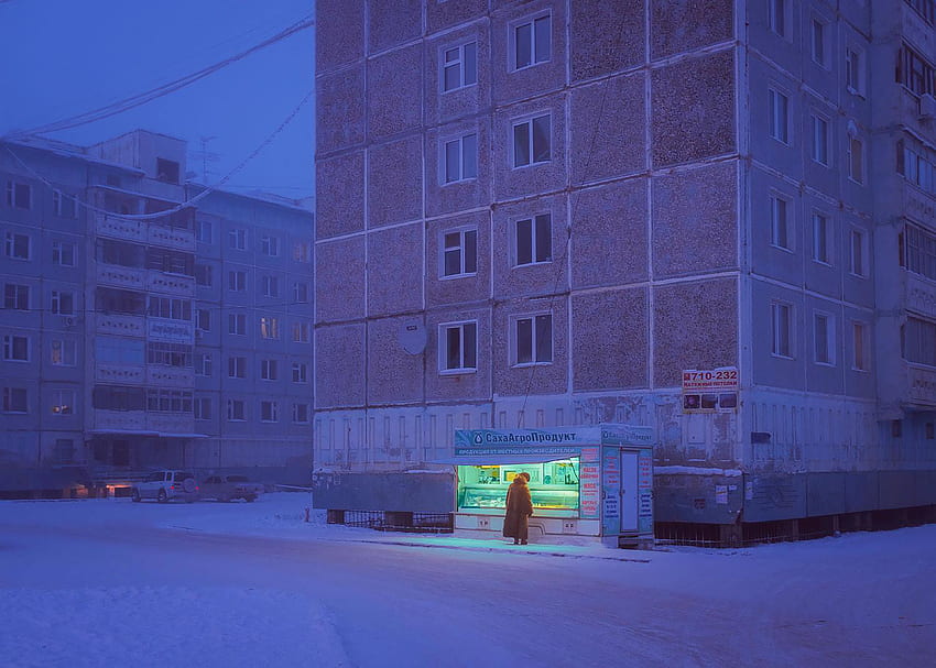 A Gloomy russian winter : HD wallpaper